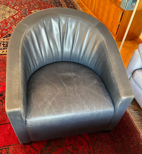 Alte designer sessel blau - alte,